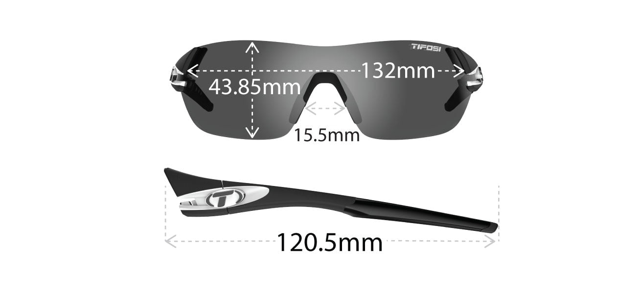 SLICE | BLACK/WHITE Sportsbrille - GRIT nation Sport