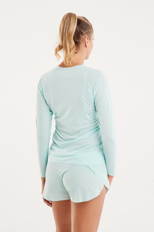 Langermet topp | SUPER LIGHT | Aqua - GRIT nation Sport