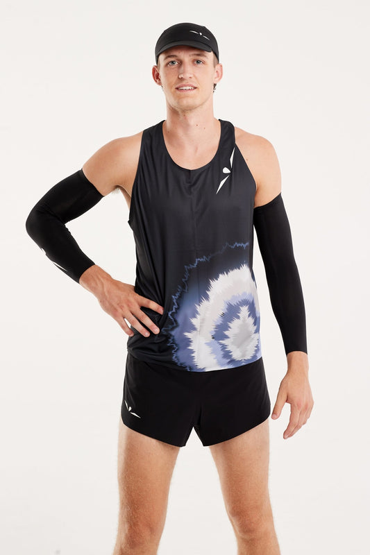 Singlet | Superlett | Black Tie-Dye - GRIT nation Sport