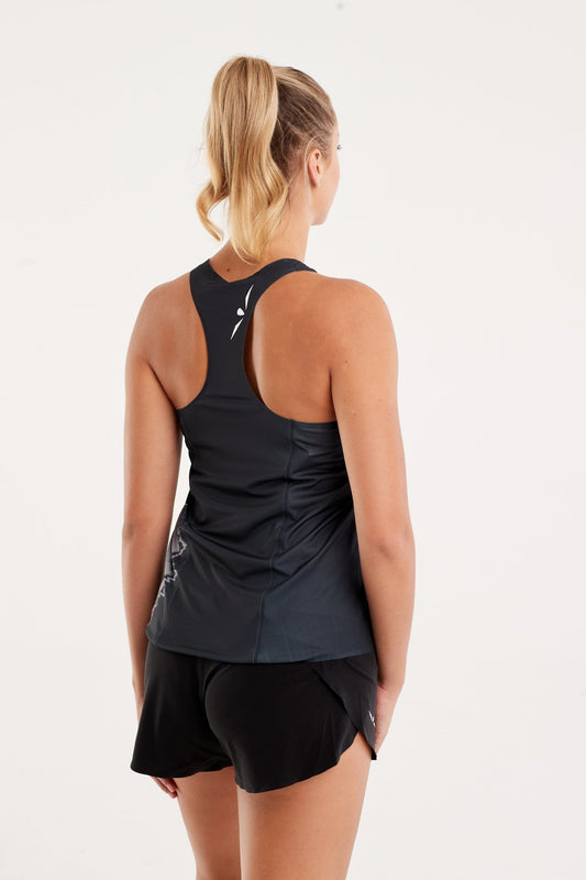 Singlet Superlett | Svart Tie-Dye - GRIT nation Sport