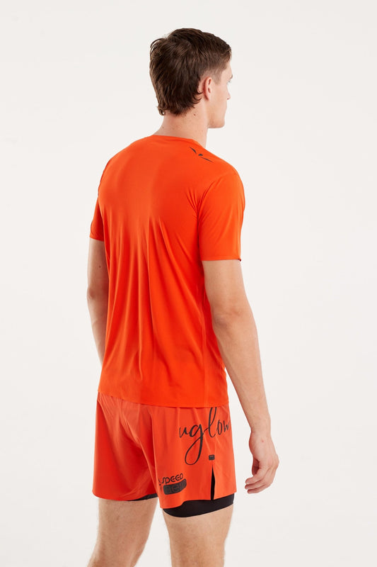 T-Skjorte | SUPER LIGHT TRAIL | Tangerine - GRIT nation Sport