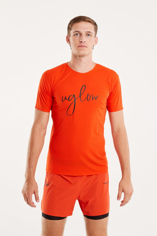 T-Skjorte | SUPER LIGHT TRAIL | Tangerine - GRIT nation Sport