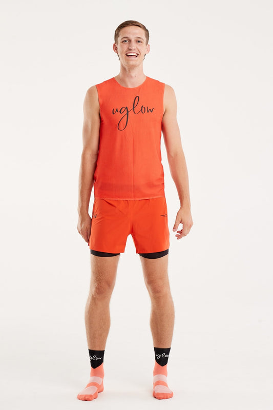Tank Top | Trail | Tangerine - GRIT nation Sport
